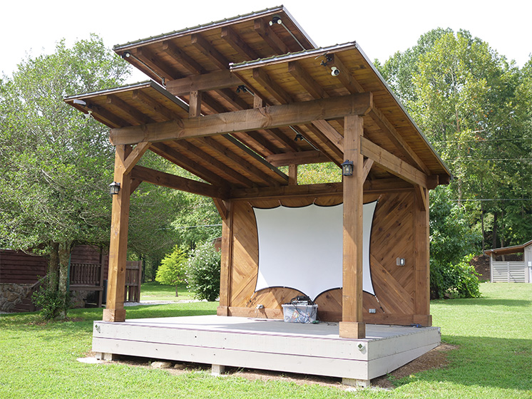 Open-air pavilion