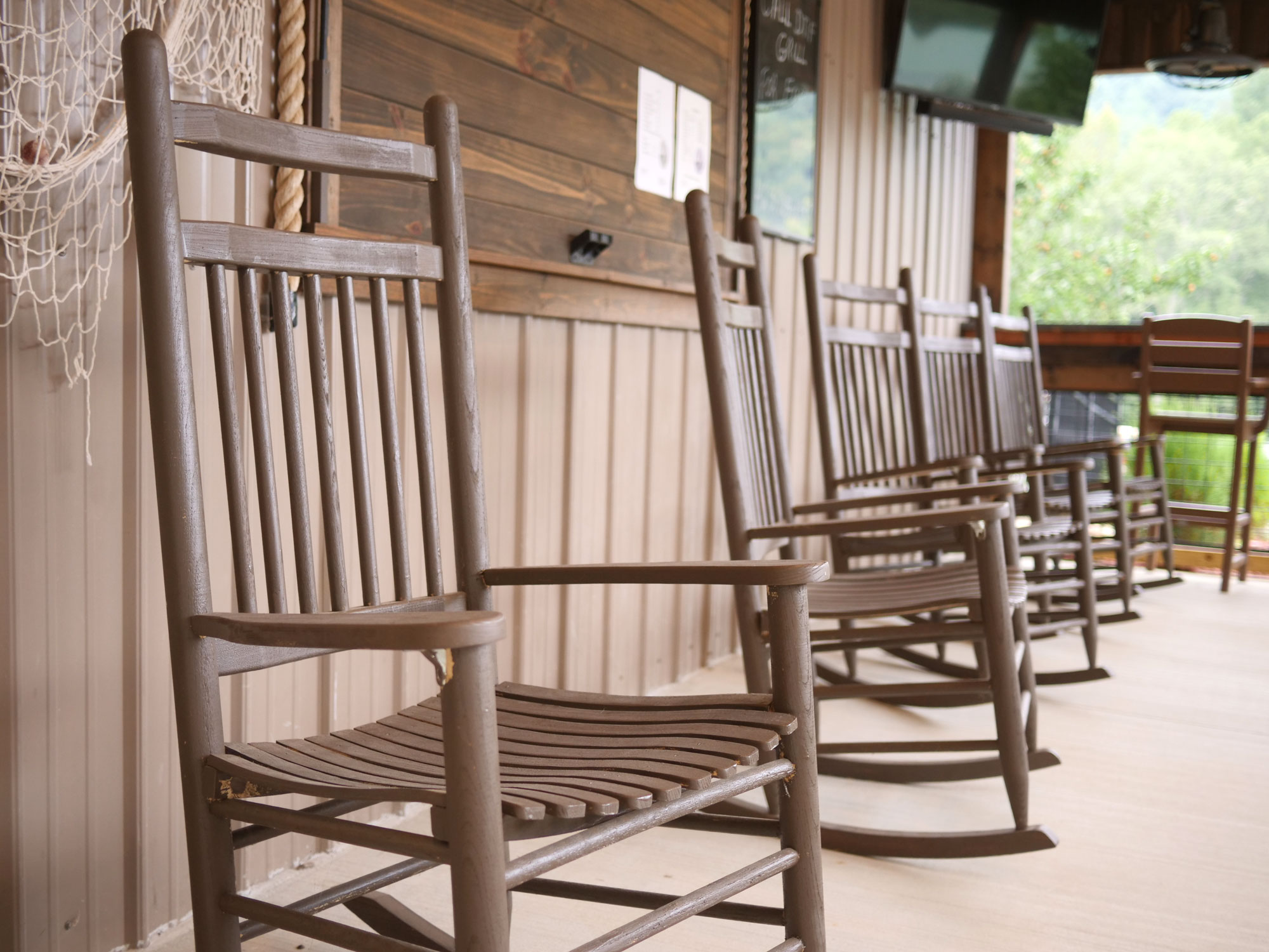 Rocking chairs on the porch